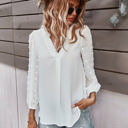 Large White Dotted Sleeve Pleated Top