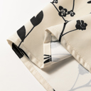  Khaki Botanical Floral Print Split Neck Long Sleeve Blouse