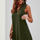 Medium Green Eyelash Shift Dress