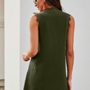 Small Green Eyelash Shift Dress