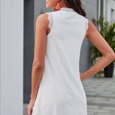 Small White Eyelash Shift Dress