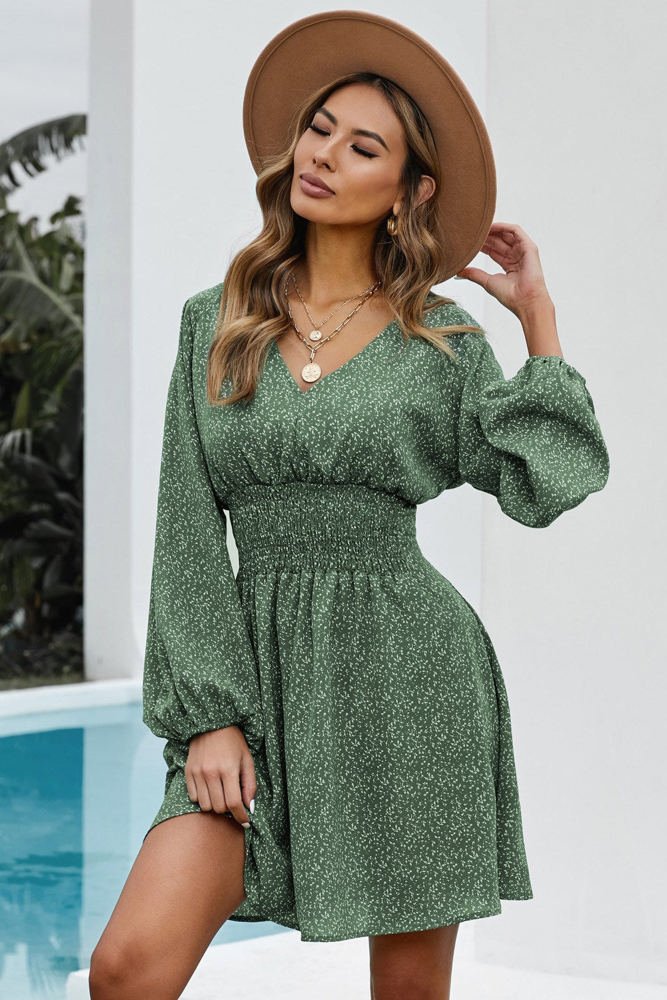 Balloon Sleeve Dress