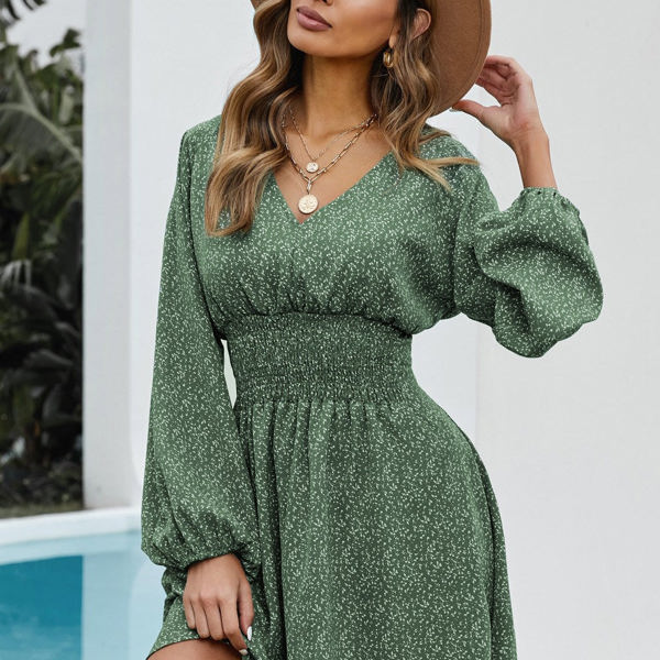 Balloon Sleeve Dress