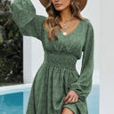  Balloon Sleeve Dress