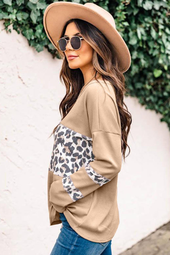 Spiced Latte Leopard Top