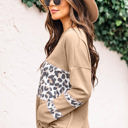  Spiced Latte Leopard Top