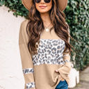  Spiced Latte Leopard Top