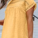  Circle Lace Dotted Top