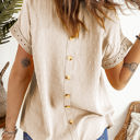 Small Apricot Circle Lace Dotted Top