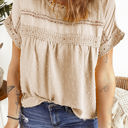 Small Apricot Circle Lace Dotted Top