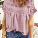 Small Pink Circle Lace Dotted Top