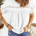 Small White Circle Lace Dotted Top