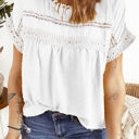 Small White Circle Lace Dotted Top