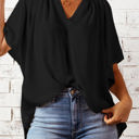  V Neck Draped Top