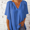  V Neck Draped Top