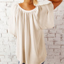  V Neck Draped Top