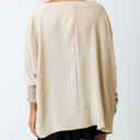 Small Apricot Relaxed Smocked Sleeve Top