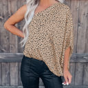  One Shoulder Spotted Top