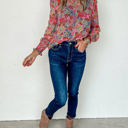  All Over Floral Print Long Sleeve Top