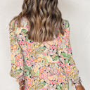 Large Yellow All Over Floral Print Long Sleeve Top