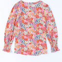 Small Pink All Over Floral Print Long Sleeve Top