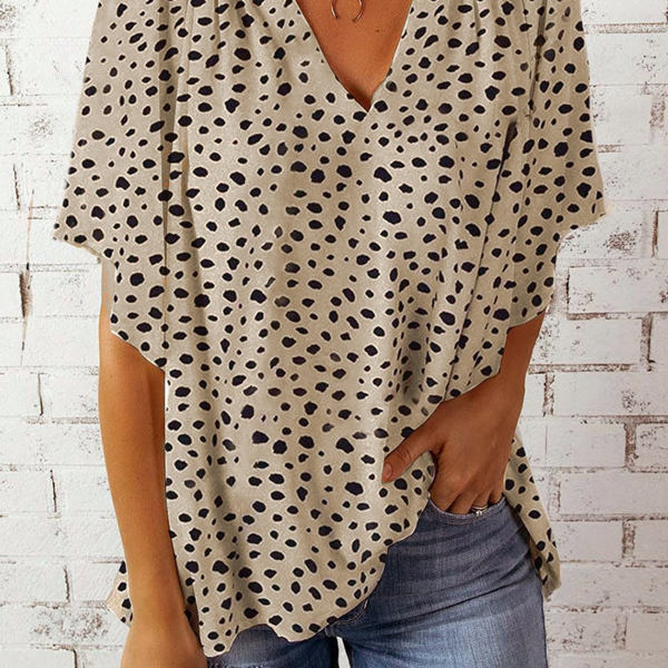 Smooth Leopard Drape Top