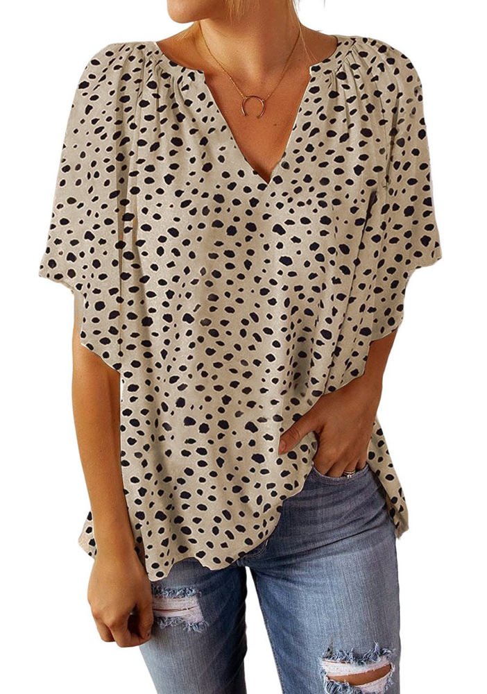 Smooth Leopard Drape Top