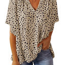  Smooth Leopard Drape Top