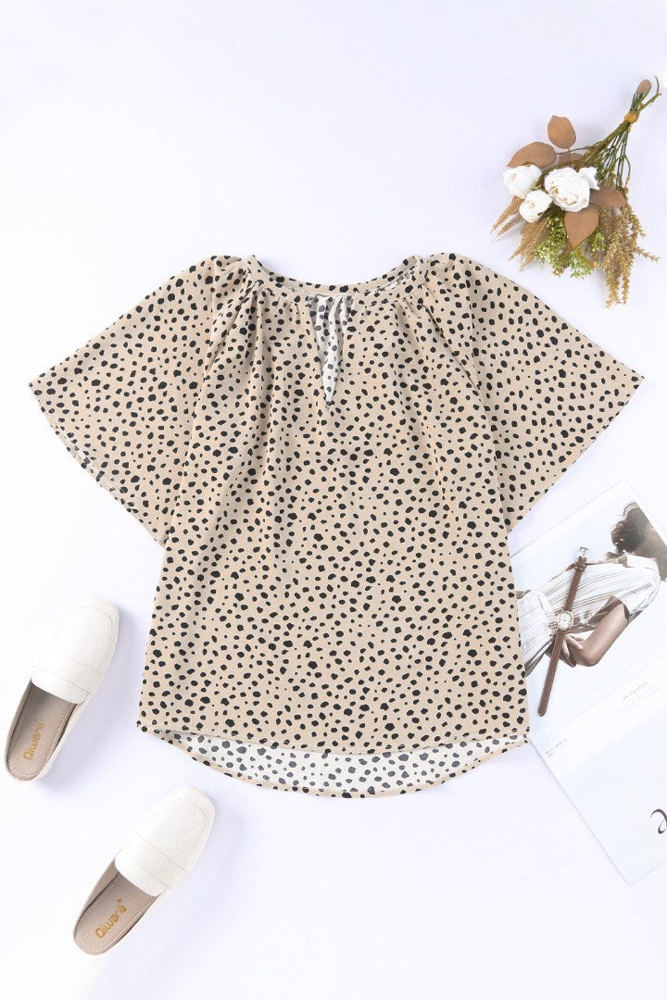 Smooth Leopard Drape Top