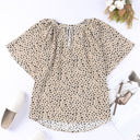  Smooth Leopard Drape Top