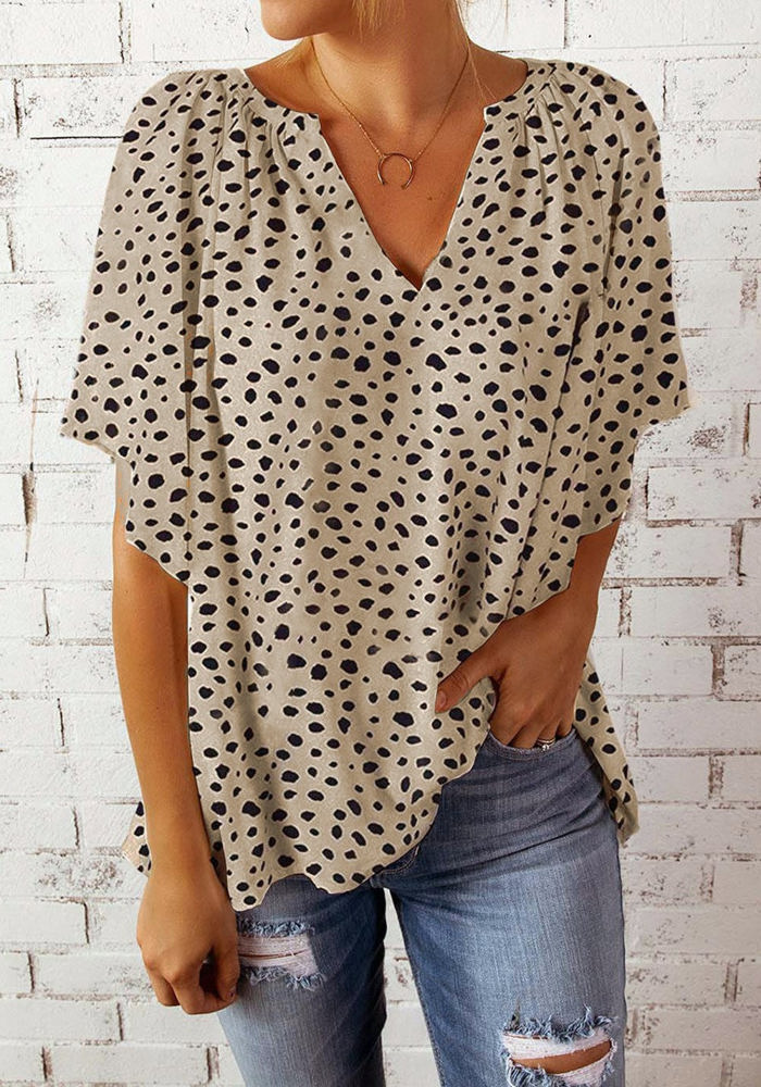 Smooth Leopard Drape Top