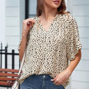 Small Smooth Leopard Drape Top