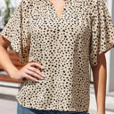 Small Smooth Leopard Drape Top