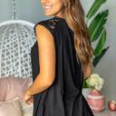 Small Black Lace Sleeveless Top