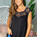 Small Black Lace Sleeveless Top