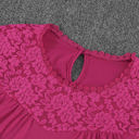 Small Dark Pink Lace Sleeveless Top