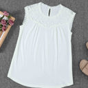 Small White Lace Sleeveless Top