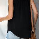  V-Neck Sleeveless Pleated Top