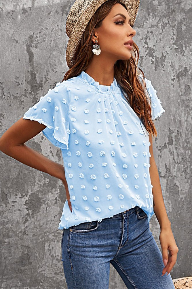 Gathered Dotted Top