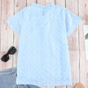 Small Blue Gathered Dotted Top