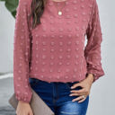  Long Sleeve Swiss Dot Top