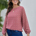  Long Sleeve Swiss Dot Top