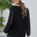  Long Sleeve Swiss Dot Top