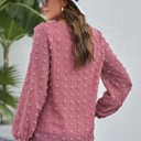 Small Red Long Sleeve Swiss Dot Top