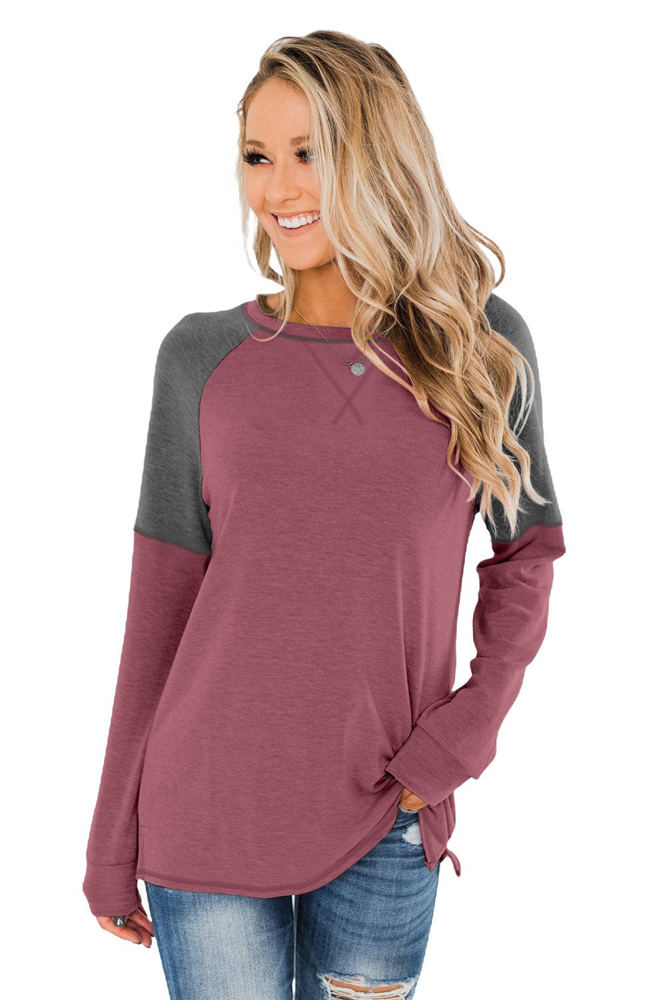 Colorblock Raglan Top