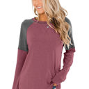  Colorblock Raglan Top