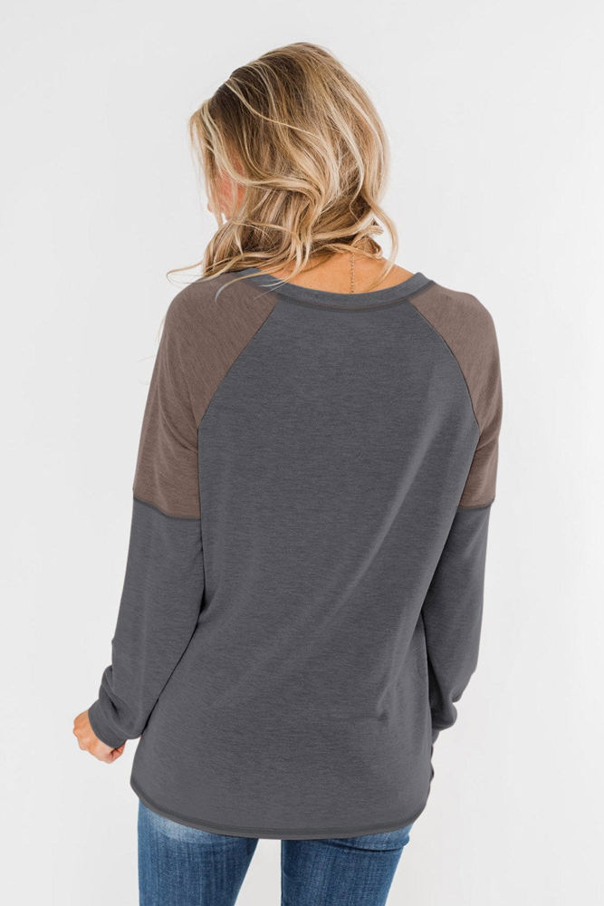 Colorblock Raglan Top