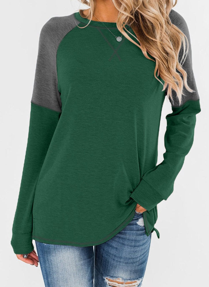 Colorblock Raglan Top