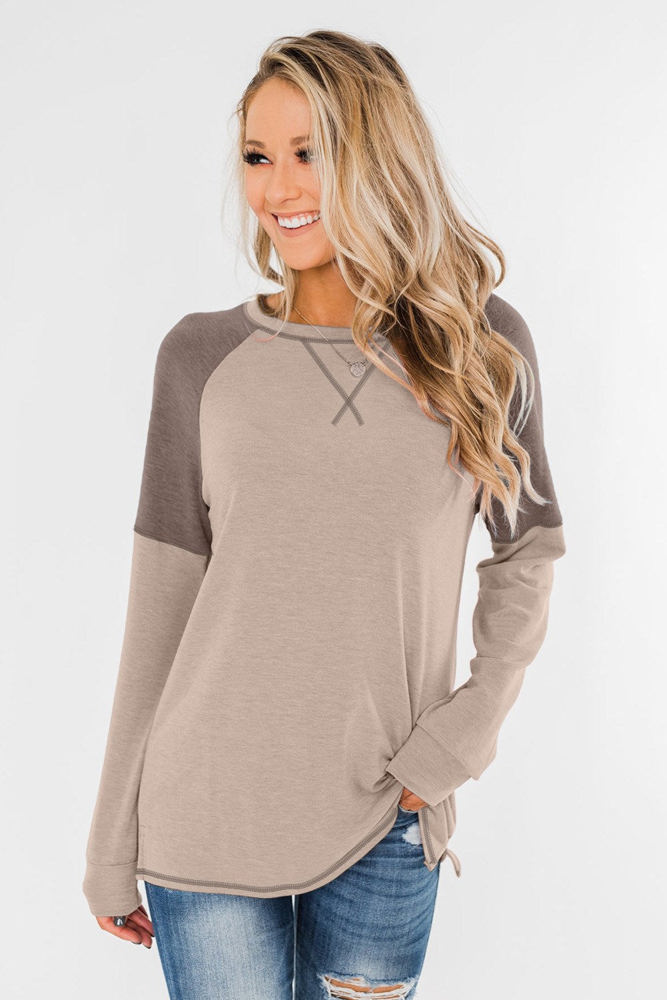 Colorblock Raglan Top