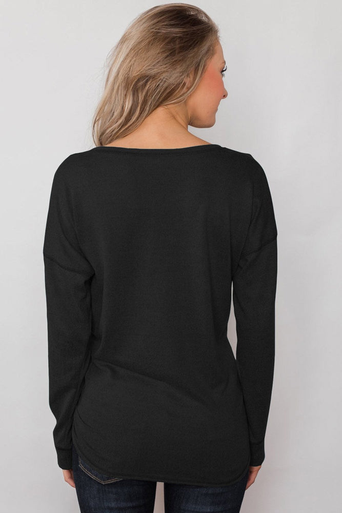 Everyday Buttoned Long Sleeve Top